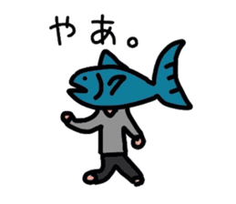 Tuna human sticker #2182976