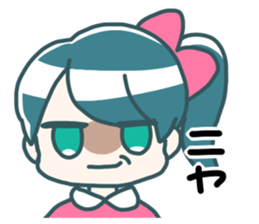 Side tail girl sticker #2183703