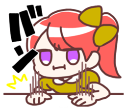 Side tail girl sticker #2183706