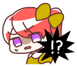 Side tail girl sticker #2183710