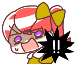 Side tail girl sticker #2183711