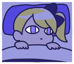 Side tail girl sticker #2183716