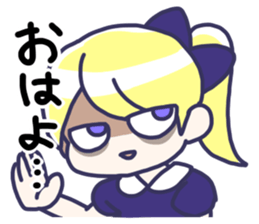 Side tail girl sticker #2183719