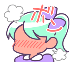 Side tail girl sticker #2183729