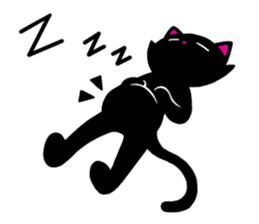 Gesture Black Cat sticker #2183758