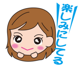 Female office worker of healing sticker #2184080