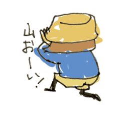 Mountain girl sticker #2184150