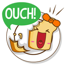 Mr and Mrs Toastee , cute toast sticker sticker #2184656