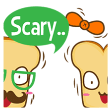 Mr and Mrs Toastee , cute toast sticker sticker #2184660