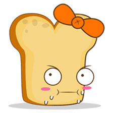 Mr and Mrs Toastee , cute toast sticker sticker #2184662
