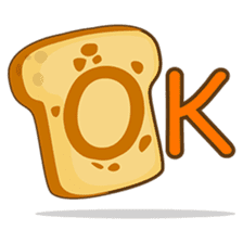 Mr and Mrs Toastee , cute toast sticker sticker #2184666