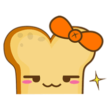 Mr and Mrs Toastee , cute toast sticker sticker #2184670