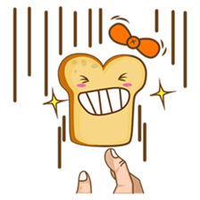 Mr and Mrs Toastee , cute toast sticker sticker #2184678