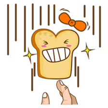 Mr and Mrs Toastee , cute toast sticker sticker #2184678