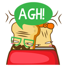Mr and Mrs Toastee , cute toast sticker sticker #2184679