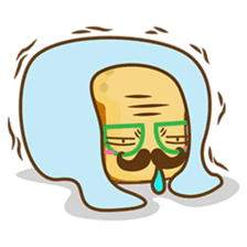 Mr and Mrs Toastee , cute toast sticker sticker #2184688