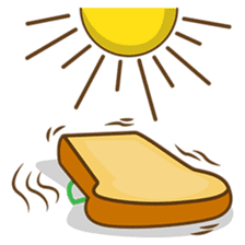 Mr and Mrs Toastee , cute toast sticker sticker #2184689