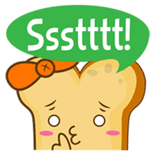 Mr and Mrs Toastee , cute toast sticker sticker #2184691