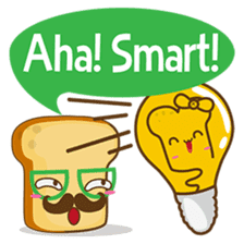 Mr and Mrs Toastee , cute toast sticker sticker #2184694