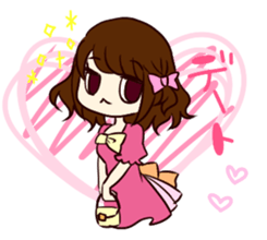 lovely Girl otomechan sticker #2185148