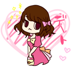 lovely Girl otomechan sticker #2185148