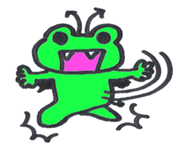 frog place KEROMICHI-AN angel and devil sticker #2186057