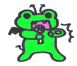frog place KEROMICHI-AN angel and devil sticker #2186059