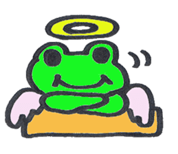frog place KEROMICHI-AN angel and devil sticker #2186061