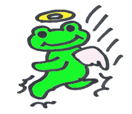frog place KEROMICHI-AN angel and devil sticker #2186062