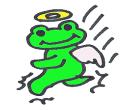 frog place KEROMICHI-AN angel and devil sticker #2186062