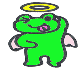 frog place KEROMICHI-AN angel and devil sticker #2186063
