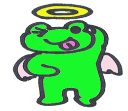 frog place KEROMICHI-AN angel and devil sticker #2186063