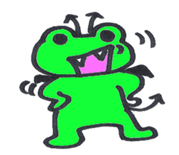 frog place KEROMICHI-AN angel and devil sticker #2186064
