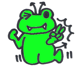 frog place KEROMICHI-AN angel and devil sticker #2186065
