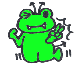 frog place KEROMICHI-AN angel and devil sticker #2186065