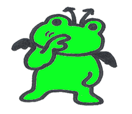 frog place KEROMICHI-AN angel and devil sticker #2186066