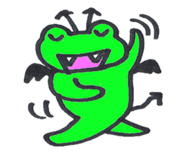 frog place KEROMICHI-AN angel and devil sticker #2186067