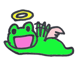 frog place KEROMICHI-AN angel and devil sticker #2186069