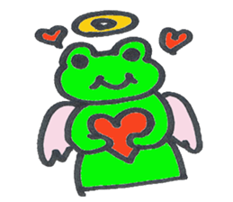 frog place KEROMICHI-AN angel and devil sticker #2186071