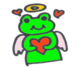 frog place KEROMICHI-AN angel and devil sticker #2186071
