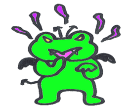 frog place KEROMICHI-AN angel and devil sticker #2186072