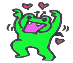 frog place KEROMICHI-AN angel and devil sticker #2186074