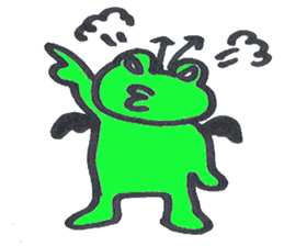 frog place KEROMICHI-AN angel and devil sticker #2186075