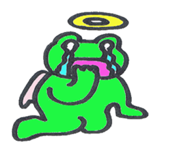 frog place KEROMICHI-AN angel and devil sticker #2186076