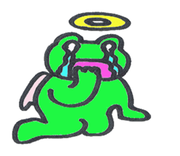 frog place KEROMICHI-AN angel and devil sticker #2186076