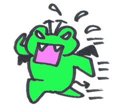 frog place KEROMICHI-AN angel and devil sticker #2186081