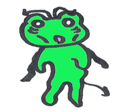 frog place KEROMICHI-AN angel and devil sticker #2186082
