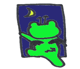 frog place KEROMICHI-AN angel and devil sticker #2186087