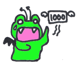 frog place KEROMICHI-AN angel and devil sticker #2186088