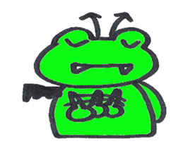 frog place KEROMICHI-AN angel and devil sticker #2186089